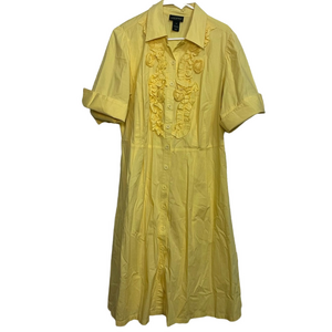 Lane Bryant Yellow Dress With Tie Around Size 16